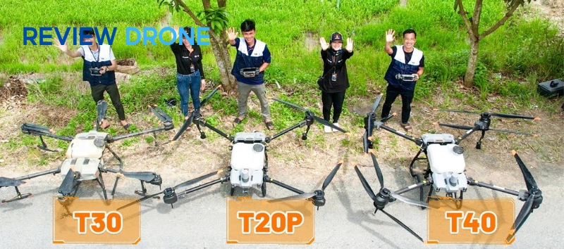So sánh Agras T40 với T30, T20P