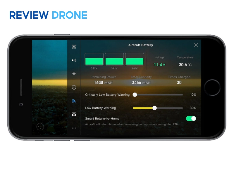 Giao diện và tính năng ứng dụng của DJI GO 4