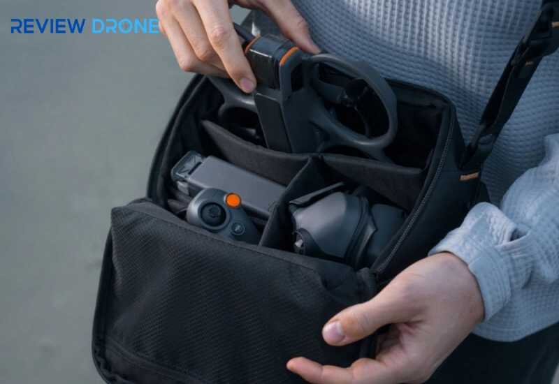 Khả năng chứa và bảo vệ thiết bị DJI trong thực tế